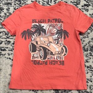 OshKosh B'gosh Orange Short Sleeve Tee Beach Patrol